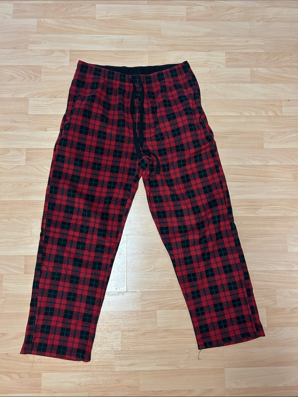 Red Black Plaid Men’s Lounge Pants